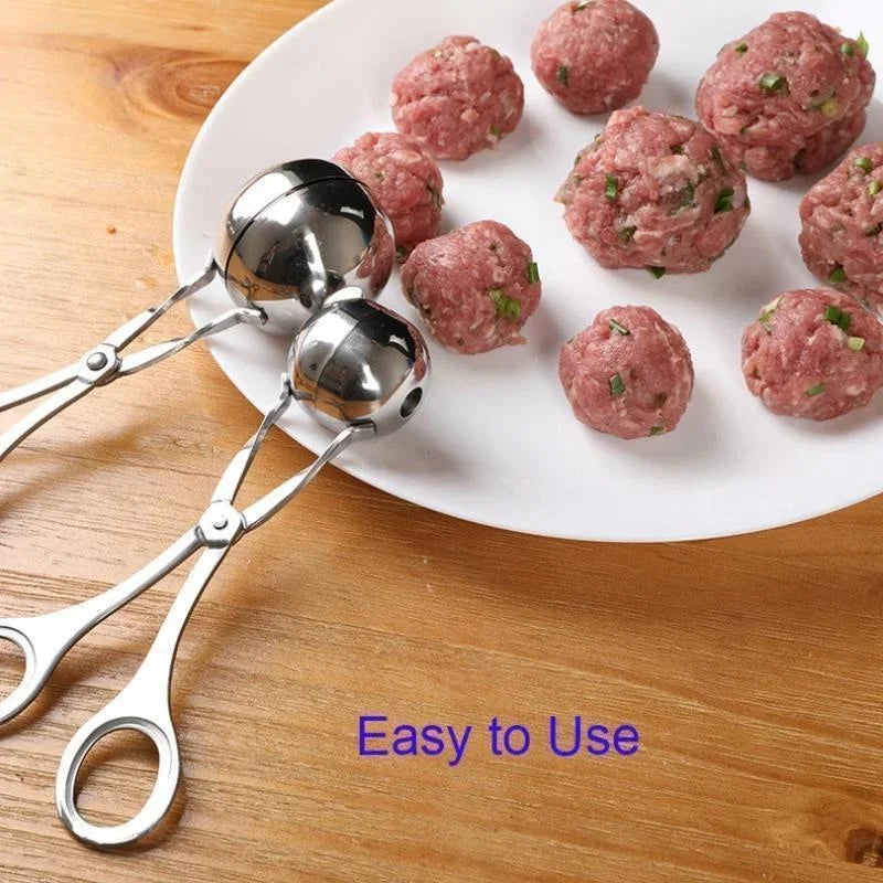 Meat Ball Maker Tool Stainless Steel Clip Round Rice Ball Shaper Spoon Meatball Making Mold Non Stick Stuffed Kitchen Gadget Meat Ball Maker Tool Stainless Steel Clip Round Rice Ball Shaper Spoon Meatball Making Mold Non Stick Stuffed Kitchen Gadget